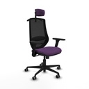 Mardos sincro bali morado brazos 3D base nailon ruedas 65mm engomadas cabecero 2D perchero