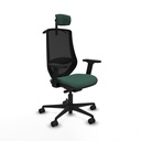 Mardos traslack bali verde botella brazos 2D base nailon ruedas 65mm nailon cabecero 2D perchero
