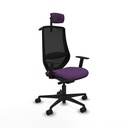 Mardos traslack bali morado brazos 1D base nailon ruedas 65mm nailon cabecero 2D perchero
