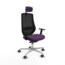 Mardos traslack bali morado brazos 1D base aluminio ruedas 65mm engomadas cabecero 2D