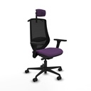 Mardos traslack bali morado brazos 3D base nailon ruedas 65mm nailon cabecero 2D perchero