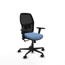 Alfera sincro malla negra bali azul cielo brazos 3D base nailon ruedas 65mm nailon