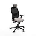 Alfera sincro malla negra similpiel blanco brazos 2D base nailon cabecero 2D ruedas 65mm engomadas