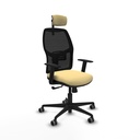Alfera sincro malla negra similpiel crema brazos 1D base nailon cabecero 2D ruedas 65mm engomadas