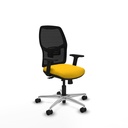 Alfera traslack malla negra bali amarillo brazos 2D base aluminio ruedas 65mm nailon