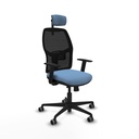 Alfera traslack malla negra bali azul cielo brazos 1D base nailon cabecero 2D ruedas 65mm engomadas
