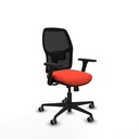 Alfera traslack malla negra bali naranja oscuro brazos 3D base nailon ruedas 65mm engomadas