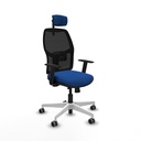 Alfera traslack malla negra similpiel azul brazos 1D base blanca cabecero 2D ruedas 65mm engomadas