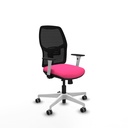 Alfera traslack malla negra similpiel rosa brazos blancos base blanca ruedas 65mm engomadas