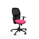 Alfera traslack malla negra similpiel rosa brazos 1D base nailon ruedas 65mm engomadas