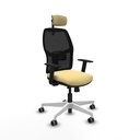 Alfera traslack malla negra similpiel crema brazos 1D base blanca cabecero 2D ruedas 65mm engomadas