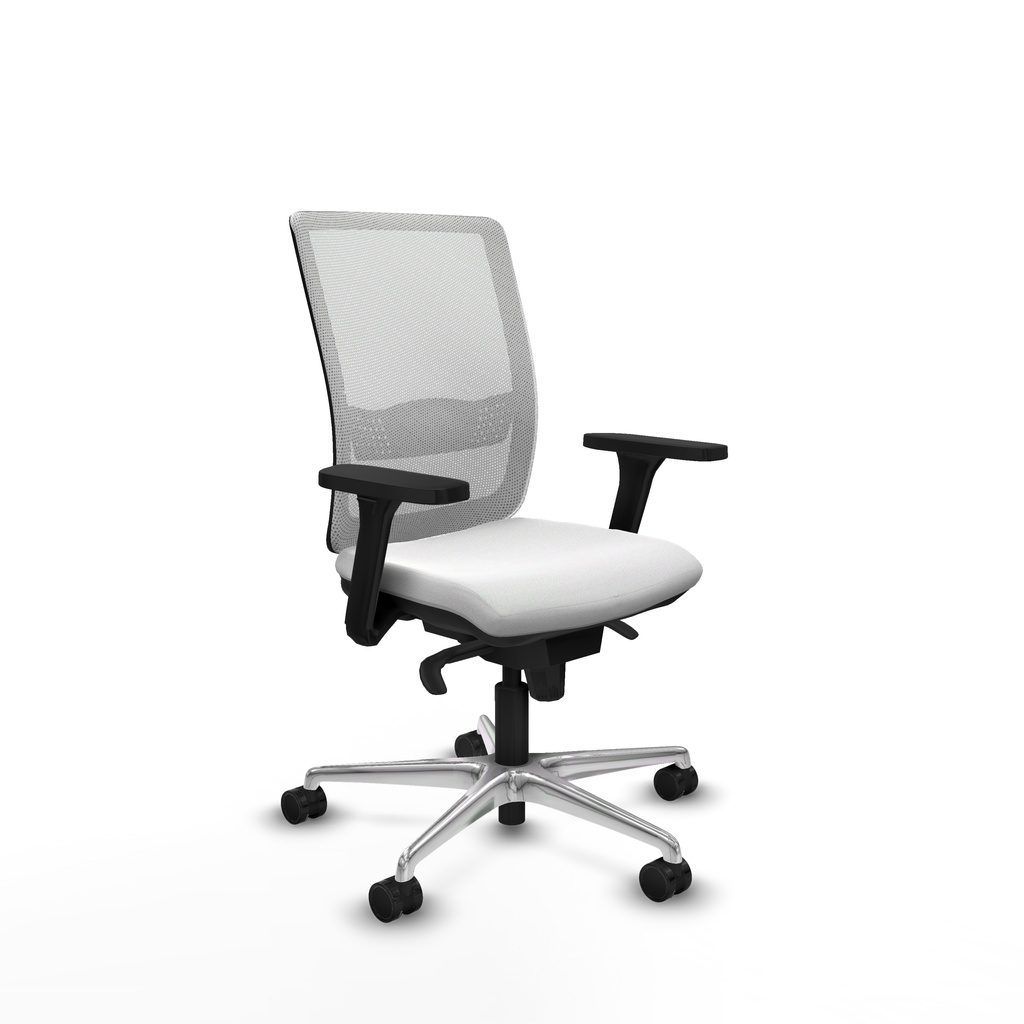Haches sincro malla blanca bali blanco brazos 3D base aluminio ruedas 65mm nailon