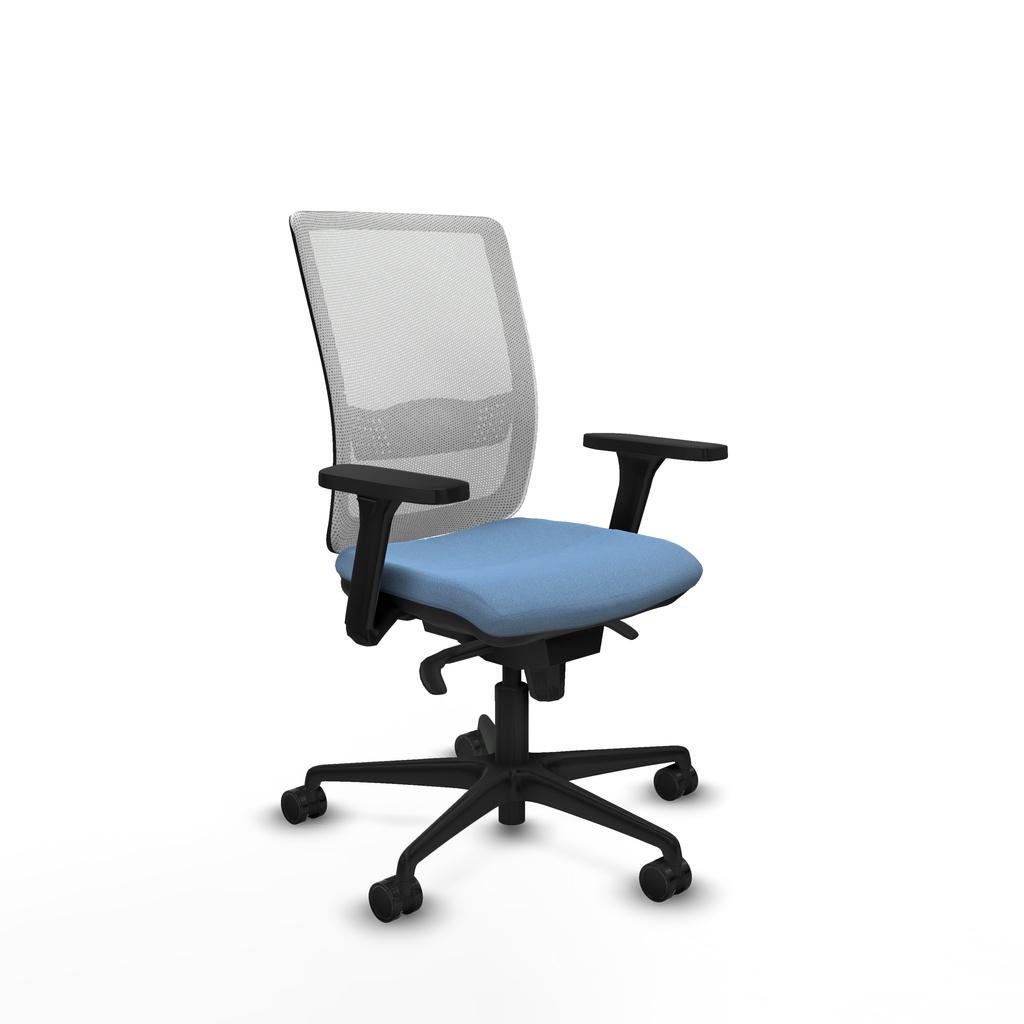 Haches sincro malla blanca bali azul cielo brazos 3D base nailon ruedas 65mm nailon