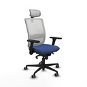 Haches sincro malla blanca bali azul marino brazos 3D base nailon cabecero malla 2D ruedas 65mm engomadas