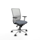 Haches sincro malla blanca bali gris brazos blancos base aluminio ruedas 65mm engomadas