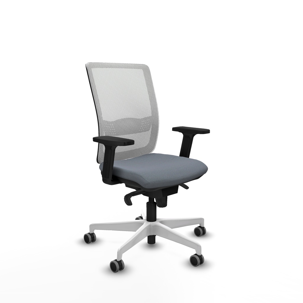 Haches sincro malla blanca bali gris brazos 2D base blanca ruedas 65mm engomadas