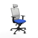 Haches sincro malla blanca bali azul brazos 1D base nailon cabecero malla 2D ruedas 65mm engomadas