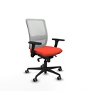 Haches sincro malla blanca bali naranja oscuro brazos 3D base nailon ruedas 65mm engomadas