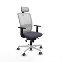 Haches sincro malla blanca bali gris oscuro brazos 1D base blanca cabecero malla 2D ruedas 65mm engomadas
