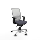 Haches sincro malla blanca bali gris oscuro brazos 1D base aluminio ruedas 65mm engomadas