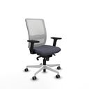 Haches sincro malla blanca bali gris oscuro brazos 2D base blanca ruedas 65mm engomadas