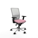Haches sincro malla blanca bali rosa brazos 2D base aluminio ruedas 65mm nailon