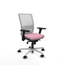 Haches sincro malla blanca bali rosa brazos 3D base aluminio ruedas 65mm nailon