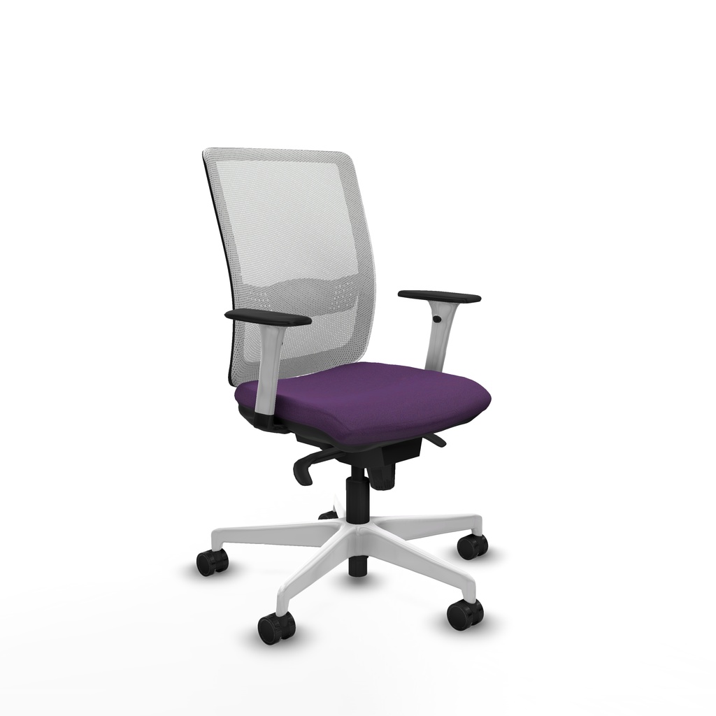 Haches sincro malla blanca bali morado brazos blancos base blanca ruedas 65mm nailon