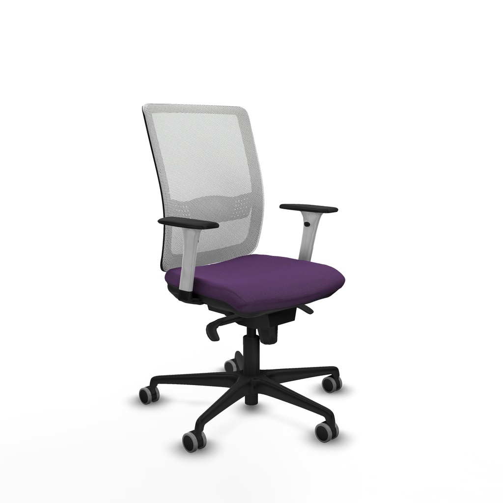 [395S4M2B760B1B036G0] Haches sincro malla blanca bali morado brazos blancos base nailon ruedas 65mm engomadas