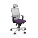 Haches sincro malla blanca bali morado brazos 1D base blanca cabecero malla 2D ruedas 65mm nailon