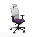 Haches sincro malla blanca bali morado brazos 1D base nailon cabecero malla 2D ruedas 65mm nailon