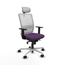 Haches sincro malla blanca bali morado brazos 1D base aluminio cabecero malla 2D ruedas 65mm nailon