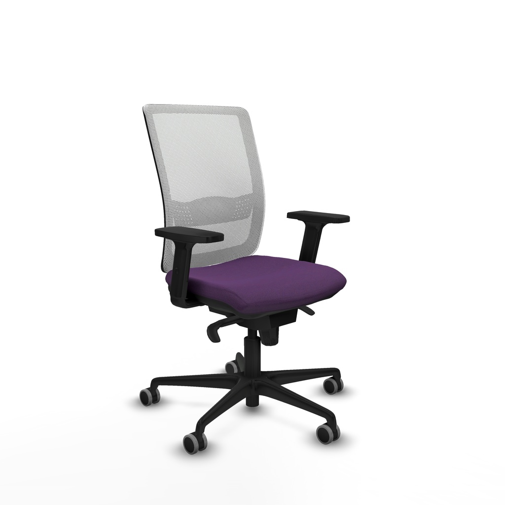 Haches sincro malla blanca bali morado brazos 2D base nailon ruedas 65mm engomadas