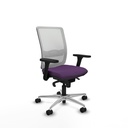 Haches sincro malla blanca bali morado brazos 3D base aluminio ruedas 65mm nailon