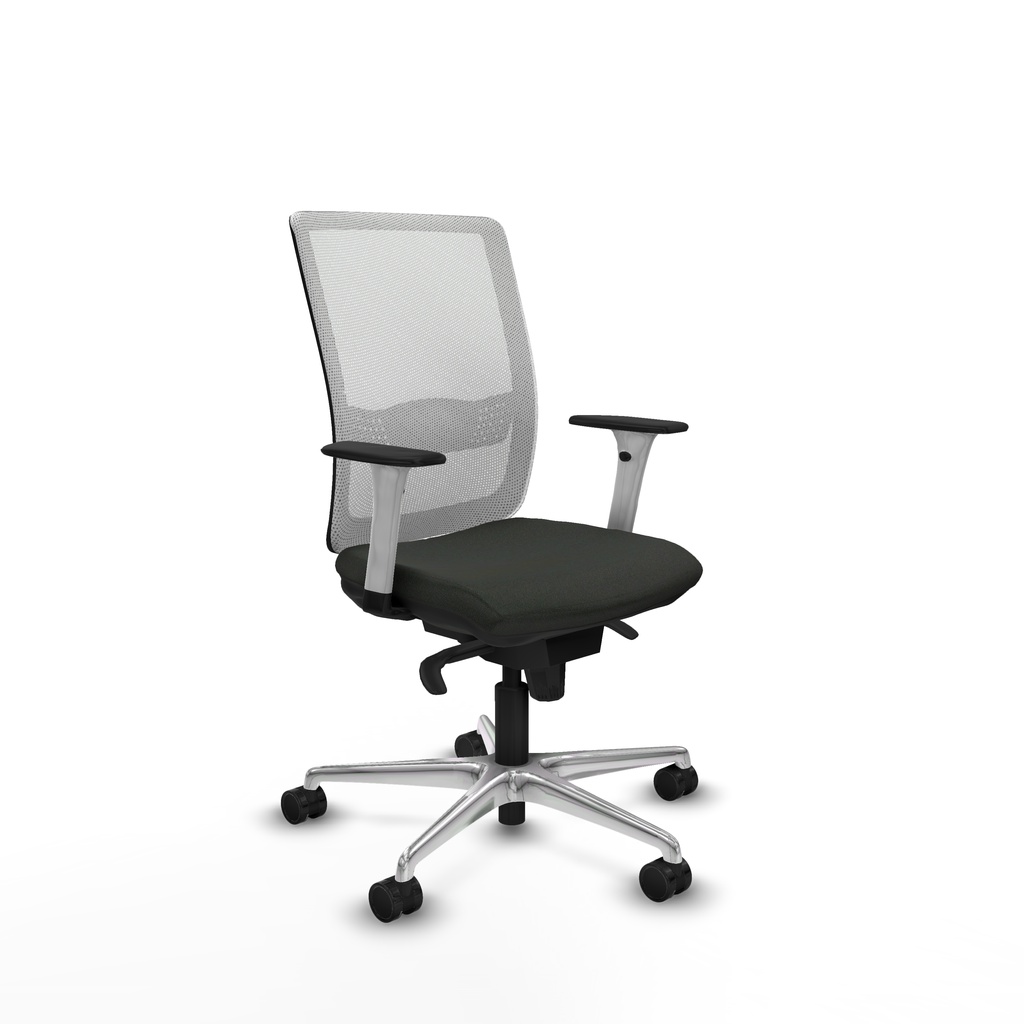 Haches sincro malla blanca bali negro brazos blancos base aluminio ruedas 65mm nailon