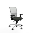 Haches sincro malla blanca bali negro brazos 2D base blanca ruedas 65mm engomadas