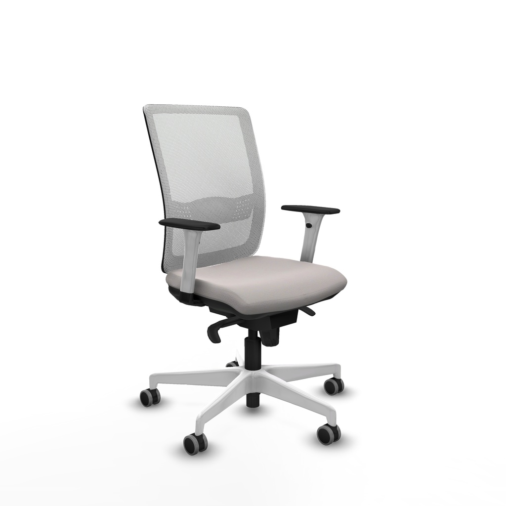 Haches sincro malla blanca similpiel blanco brazos blancos base blanca ruedas 65mm engomadas