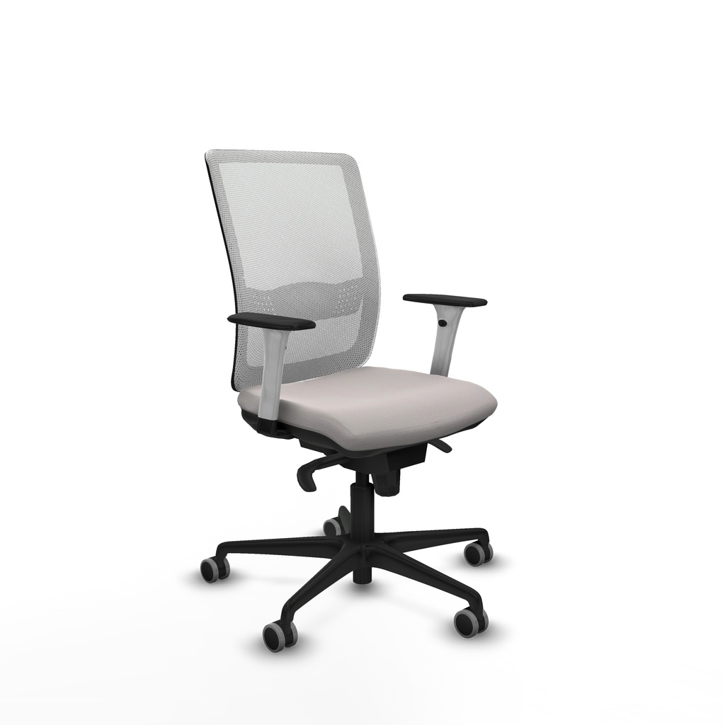 Haches sincro malla blanca similpiel blanco brazos blancos base nailon ruedas 65mm engomadas