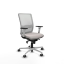 Haches sincro malla blanca similpiel blanco brazos blancos base aluminio ruedas 65mm engomadas