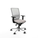 Haches sincro malla blanca similpiel blanco brazos 1D base aluminio ruedas 65mm engomadas