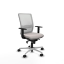 Haches sincro malla blanca similpiel blanco brazos 1D base aluminio ruedas 65mm nailon