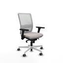 Haches sincro malla blanca similpiel blanco brazos 3D base blanca ruedas 65mm engomadas