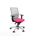 Haches sincro malla blanca similpiel rosa brazos 1D base aluminio ruedas 65mm engomadas