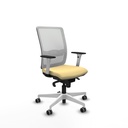 Haches sincro malla blanca similpiel crema brazos blancos base blanca ruedas 65mm engomadas
