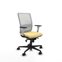 Haches sincro malla blanca similpiel crema brazos blancos base nailon ruedas 65mm nailon