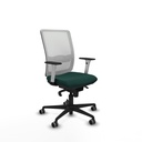 Haches sincro malla blanca similpiel verde botella brazos blancos base nailon ruedas 65mm engomadas