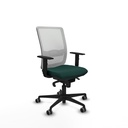 Haches sincro malla blanca similpiel verde botella brazos 1D base nailon ruedas 65mm engomadas