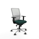 Haches sincro malla blanca similpiel verde botella brazos 1D base aluminio ruedas 65mm engomadas