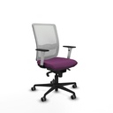Haches sincro malla blanca similpiel morado brazos blancos base nailon ruedas 65mm engomadas