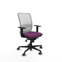 Haches sincro malla blanca similpiel morado brazos 1D base nailon ruedas 65mm engomadas